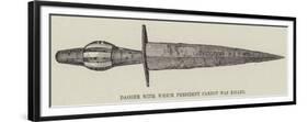 Dagger with Which President Carnot Was Killed-null-Framed Premium Giclee Print