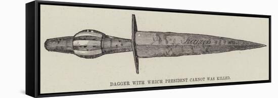 Dagger with Which President Carnot Was Killed-null-Framed Stretched Canvas