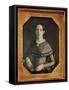 Daguerreotype Of A Very Young Woman By Pioneer-John Plumbe-Framed Stretched Canvas