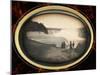 Daguerreotype of Couples Standing in Front of Niagara Falls-Gwendolyn Babbitt-Mounted Photographic Print