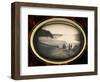 Daguerreotype of Couples Standing in Front of Niagara Falls-Gwendolyn Babbitt-Framed Photographic Print