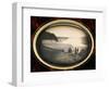 Daguerreotype of Couples Standing in Front of Niagara Falls-Gwendolyn Babbitt-Framed Photographic Print