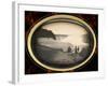 Daguerreotype of Couples Standing in Front of Niagara Falls-Gwendolyn Babbitt-Framed Photographic Print