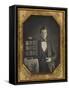 Daguerreotypist Displaying HIs Work, 1845-Science Source-Framed Stretched Canvas