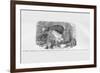 Dahlgren Gun in Casemate at Fort Hindman-Frank Leslie-Framed Art Print