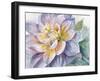 Dahlia Blue 1-Patti Bishop-Framed Art Print