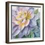 Dahlia Blue 3-Patti Bishop-Framed Art Print