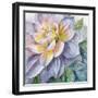 Dahlia Blue 3-Patti Bishop-Framed Art Print