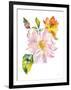 Dahlia Delight of the Day II-Kristy Rice-Framed Art Print