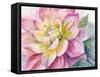 Dahlia Pink 1-Patti Bishop-Framed Stretched Canvas