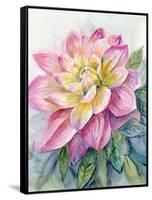 Dahlia Pink 2-Patti Bishop-Framed Stretched Canvas