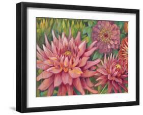 Dahlia Profile 2-Vera Hills-Framed Art Print