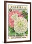 Dahlia Seed Packet-null-Framed Art Print