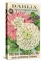 Dahlia Seed Packet-null-Stretched Canvas