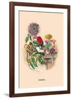 Dahlia-J.J. Grandville-Framed Art Print