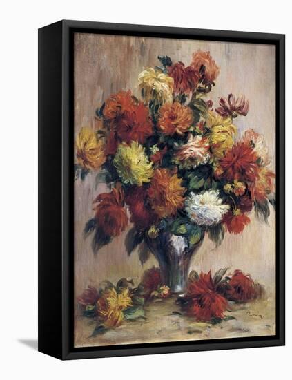 Dahlias, 1841-1919-Pierre-Auguste Renoir-Framed Stretched Canvas