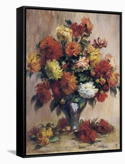 Dahlias, 1841-1919-Pierre-Auguste Renoir-Framed Stretched Canvas
