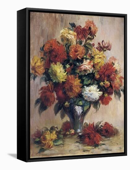 Dahlias, 1841-1919-Pierre-Auguste Renoir-Framed Stretched Canvas