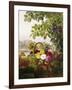 Dahlias, Asters, and Morning Glory-Johan Laurentz Jensen-Framed Giclee Print