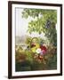 Dahlias, Asters and Morning Glory-Johan Laurentz Jensen-Framed Giclee Print
