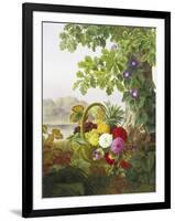 Dahlias, Asters and Morning Glory-Johan Laurentz Jensen-Framed Giclee Print