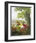 Dahlias, Asters and Morning Glory-Johan Laurentz Jensen-Framed Giclee Print