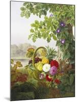 Dahlias, Asters and Morning Glory-Johan Laurentz Jensen-Mounted Giclee Print