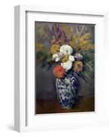 Dahlias, circa 1873-Paul Cézanne-Framed Giclee Print