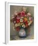 Dahlias Dans Un Pot Bleu-Marcel Dyf-Framed Giclee Print