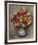 Dahlias Dans Un Pot Bleu-Marcel Dyf-Framed Giclee Print