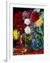 Dahlias, Green Jug; Dahlias, Cruche Verte, 1942 (Oil on Canvas)-Louis Valtat-Framed Giclee Print