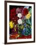 Dahlias, Green Jug; Dahlias, Cruche Verte, 1942 (Oil on Canvas)-Louis Valtat-Framed Giclee Print