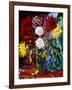 Dahlias, Green Jug; Dahlias, Cruche Verte, 1942 (Oil on Canvas)-Louis Valtat-Framed Giclee Print