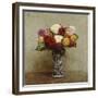 Dahlias in a Chinese Vase, 1874-Eugène Boudin-Framed Giclee Print