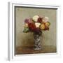 Dahlias in a Chinese Vase, 1874-Eugène Boudin-Framed Giclee Print