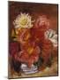 Dahlias; Les Dahlias-Pierre-Auguste Renoir-Mounted Giclee Print