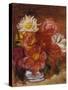 Dahlias; Les Dahlias-Pierre-Auguste Renoir-Stretched Canvas