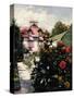Dahlias, Petit Gennevilliers Garden-Gustave Caillebotte-Stretched Canvas