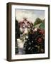 Dahlias, Petit Gennevilliers Garden-Gustave Caillebotte-Framed Giclee Print