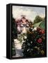 Dahlias, Petit Gennevilliers Garden-Gustave Caillebotte-Framed Stretched Canvas