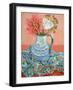 Dahlias, Roses and Michaelmas Daisies-Joan Thewsey-Framed Giclee Print