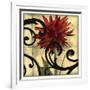 Dahlias & Scrolls II-Jennifer Goldberger-Framed Art Print