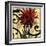 Dahlias & Scrolls II-Jennifer Goldberger-Framed Art Print