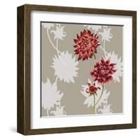 Dahlias-Adeline Bec-Framed Art Print