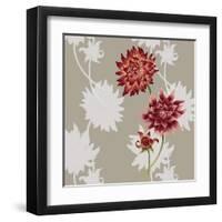 Dahlias-Adeline Bec-Framed Art Print