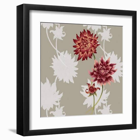 Dahlias-Adeline Bec-Framed Art Print