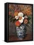 Dahlias-Paul Cézanne-Framed Stretched Canvas