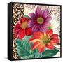 Dahlias-Piddix-Framed Stretched Canvas