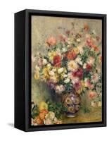 Dahlias-Pierre-Auguste Renoir-Framed Stretched Canvas
