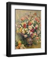 Dahlias-Pierre-Auguste Renoir-Framed Giclee Print